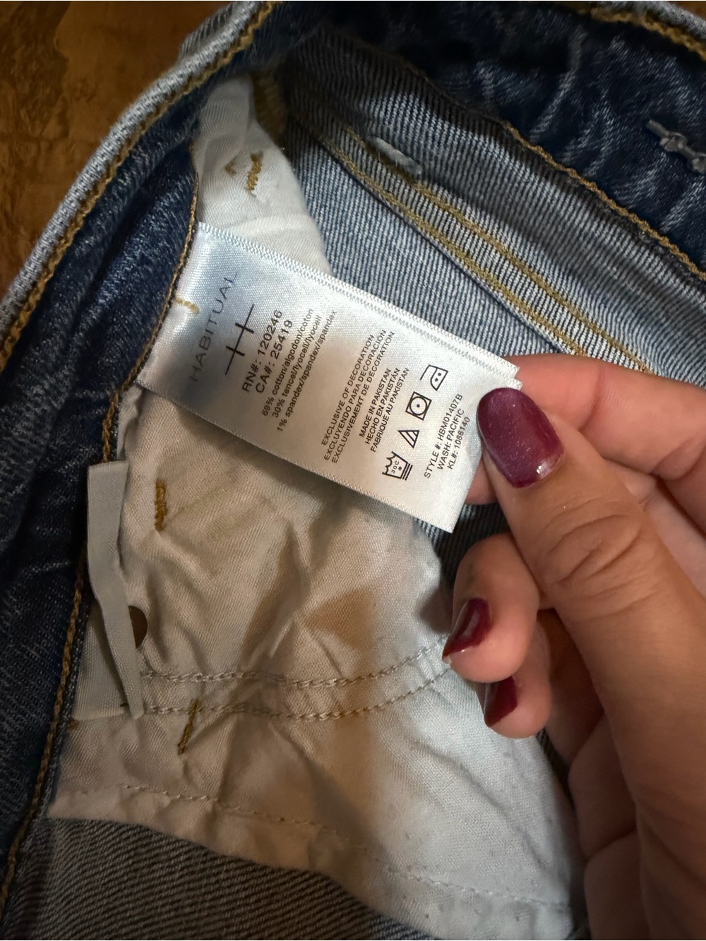 Habitual Light Blue High-Rise Straight Leg Jeans Size 10/30 - Picture 5 of 9